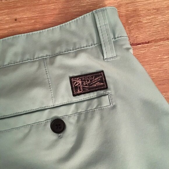Polo Ralph Lauren Swimwear Board Shorts Aqua Green Men’s 38 Stretch - Picture 7 of 7